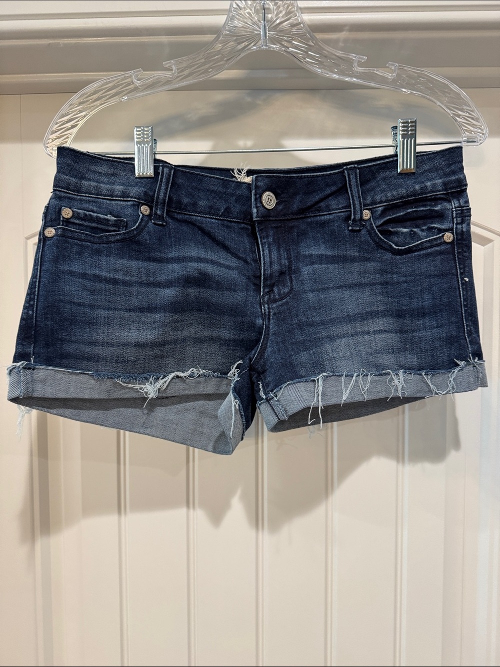 Like New Altered State denim shorts, size 26. Has stretch in fabric